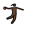 Woman Playing Handball: Dark Skin Tone Emoji 🤾🏿‍♀️ image - OpenMoji style