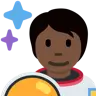 Astronaut: Dark Skin Tone Emoji 🧑🏿‍🚀 image - Twitter / X (Twemoji) style
