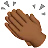 Clapping Hands: Medium-Dark Skin Tone