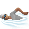 Person Swimming: Medium Skin Tone Emoji 🏊🏽 image - Apple style