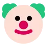 Clown Face Emoji 🤡 image - Tossface style