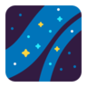 银河系 Emoji 🌌 image - Microsoft Classic 2D style