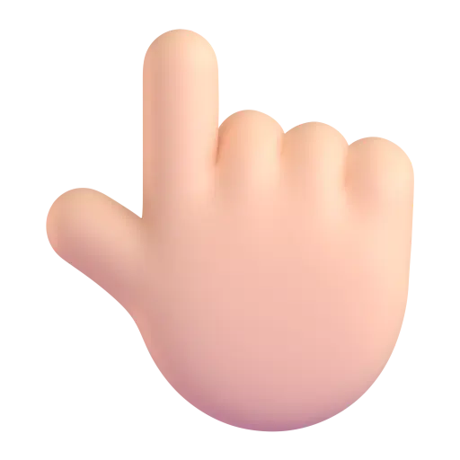 ππ» - Backhand Index Pointing Up: Light Skin Tone Emoji meaning, copy ...