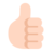 Thumbs Up: Light Skin Tone