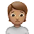 Person Frowning: Medium Skin Tone
