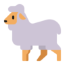 羊 Emoji 🐑 image - Microsoft Classic 2D style