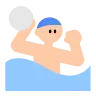 Man Playing Water Polo: Light Skin Tone Emoji 🤽🏻‍♂️ image - Tossface style