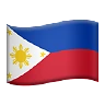 Flag: Philippines Emoji 🇵🇭 image - Apple style