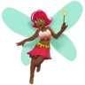 Woman Fairy: Medium-Dark Skin Tone Emoji 🧚🏾‍♀️ image - Apple style
