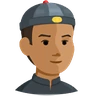 Person With Skullcap: Medium Skin Tone Emoji 👲🏽 image - Facebook Messenger (2016) style