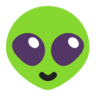 Extraterrestre Emoji 👽 image - Microsoft Classic 2D style