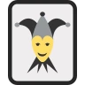 Karta do gry Czarny Joker Emoji 🃏 image - EmojiTwo style