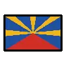 Flag: Réunion Emoji 🇷🇪 image - OpenMoji style