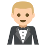 Person In Tuxedo: Medium-Light Skin Tone Emoji 🤵🏼 image - EmojiTwo style