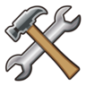 Emoji Ciocan și cheie 🛠 image - Emojidex style