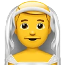 Man With Veil Emoji 👰‍♂️ image - Apple style