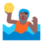 Person Playing Water Polo: Medium-Dark Skin Tone
