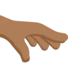 Palm Down Hand: Medium-Dark Skin Tone Emoji 🫳🏾 image - Twitter / X (Twemoji) style