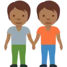 People Holding Hands: Medium-Dark Skin Tone Emoji 🧑🏾‍🤝‍🧑🏾 image - Twitter / X (Twemoji) style