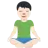 Man In Lotus Position: Light Skin Tone