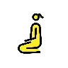 Woman Kneeling Emoji 🧎‍♀️ image - OpenMoji style