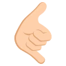Call Me Hand: Medium-Light Skin Tone Emoji 🤙🏼 image - EmojiTwo style