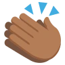 Clapping Hands: Medium-Dark Skin Tone Emoji 👏🏾 image - EmojiTwo style
