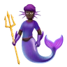Merperson: Dark Skin Tone Emoji 🧜🏿 image - Huawei Harmony OS style