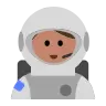 Astronaut: Medium Skin Tone Emoji 🧑🏽‍🚀 image - Tossface style