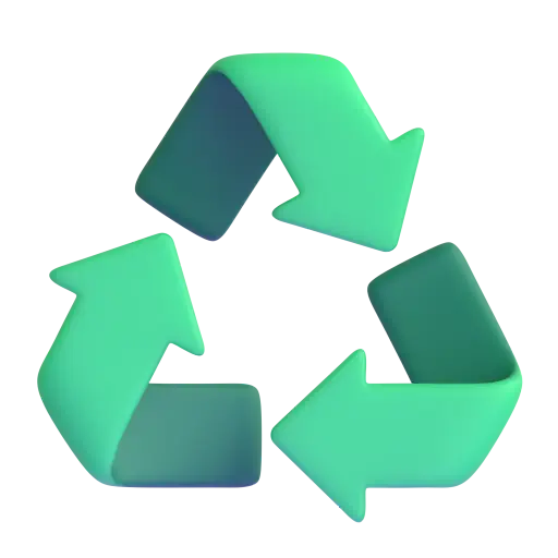 Símbolo de reciclagem universal preto