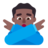 Man Gesturing No: Medium-Dark Skin Tone