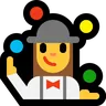 Woman Juggling Emoji 🤹‍♀️ image - Microsoft Windows 10 Segoe UI Emoji style