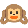Singe de la sagesse n’entendant rien de mal Emoji 🙉 image - Google Noto Color Animated style