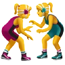Women Wrestling Emoji 🤼‍♀️ image - Apple style
