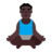 Man In Lotus Position: Dark Skin Tone