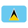 Flag: St. Lucia Emoji 🇱🇨 image - Tossface style