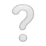 White Question Mark Emoji ❔ image - WhatsApp style