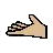 Palm Up Hand: Medium-Light Skin Tone