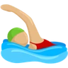 Person Swimming: Medium-Light Skin Tone Emoji 🏊🏼 image - Facebook Messenger (2016) style