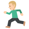 Person Running: Medium-Light Skin Tone Emoji 🏃🏼 image - EmojiTwo style