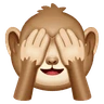 Singe de la sagesse ne voyant rien de mal Emoji 🙈 image - Huawei Harmony OS style