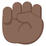 Raised Fist: Dark Skin Tone Emoji ✊🏿 image - EmojiTwo style