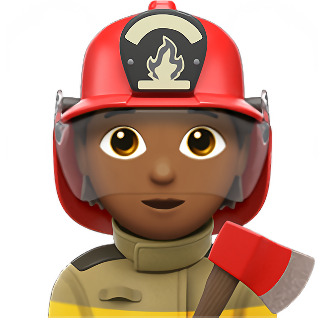 Firefighter: Medium-Dark Skin Tone