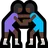 Women Wrestling: Dark Skin Tone
