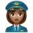 Woman Pilot: Medium Skin Tone