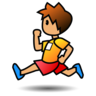 Person Running: Medium Skin Tone Emoji 🏃🏽 image - Emojidex style