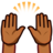 Raising Hands: Medium-Dark Skin Tone