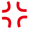 Symbole de la colère Emoji 💢 image - Emojidex style