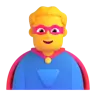 Man Superhero Emoji 🦸‍♂️ image - Microsoft 3D Fluent style