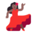 Woman Dancing: Medium-Dark Skin Tone